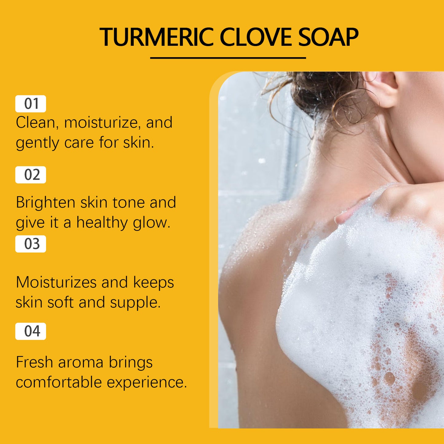 Turmeric Lilac Essential Oil Moisturizing And Nourishing Facial Body Cleansing Soft Skin Flower Soap