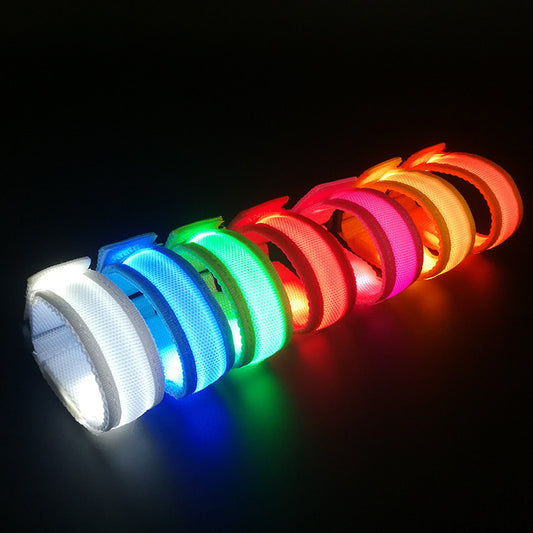 LED Nylon Woven Party Luminous Bracelet